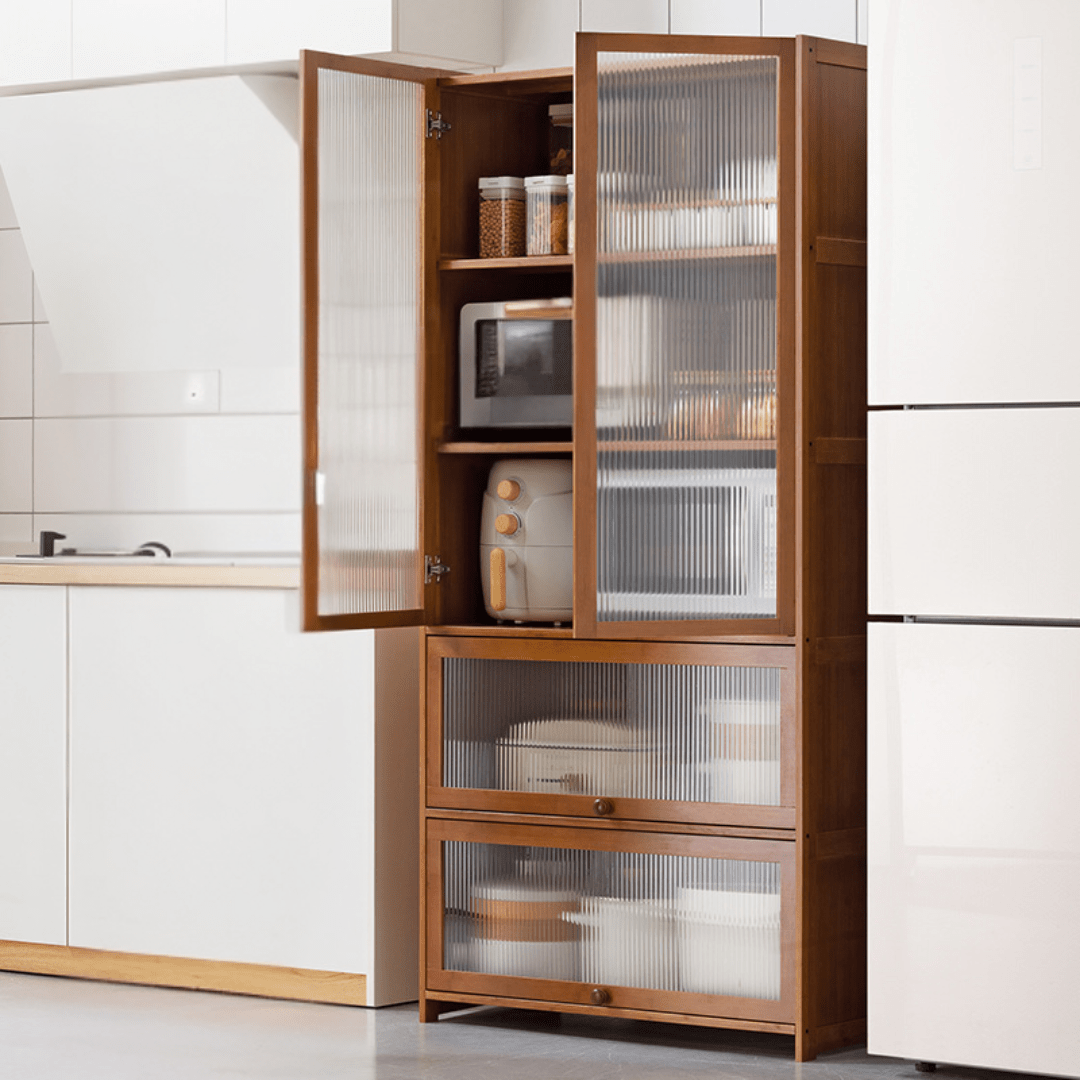 Multipurpose Bamboo Wood Kitchen Storage Rack(80cm)
