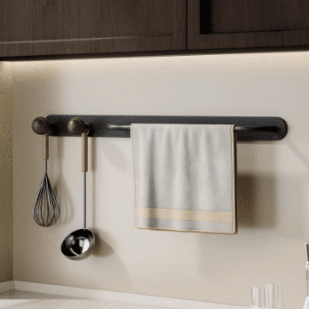 Multi-Purpose Wall Mounted Towel Storage Hanging Rack