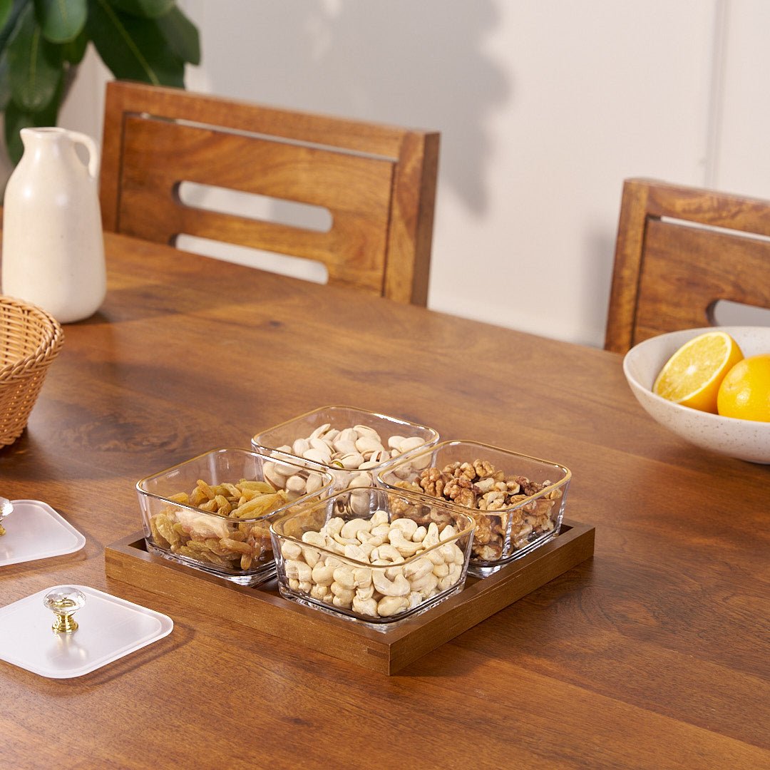 Luxury Glass Snack Box Set