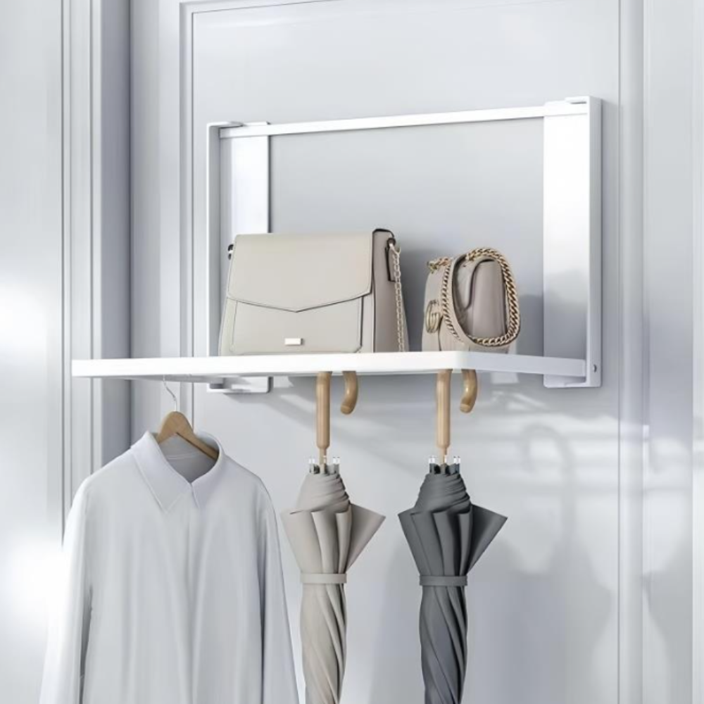 Heavy-Duty Magnetic Clothes & Towel Storage Foldable Rack