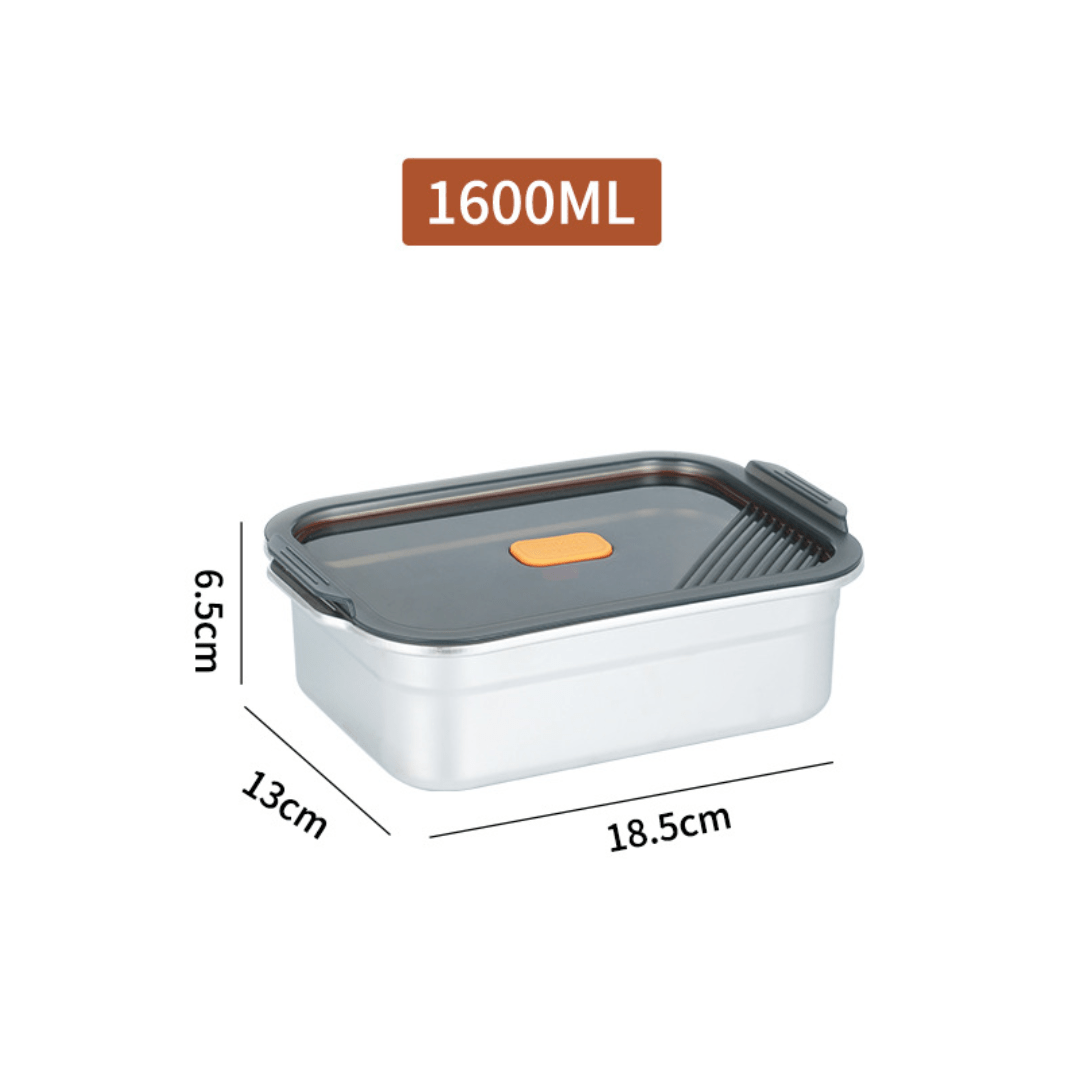 Multifunctional Vacuum-Sealed Stainless Steel Food Storage Container