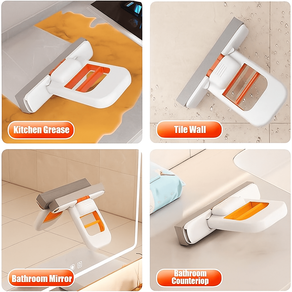Mini Foldable Sponge Mop for Wet & Dry Cleaning