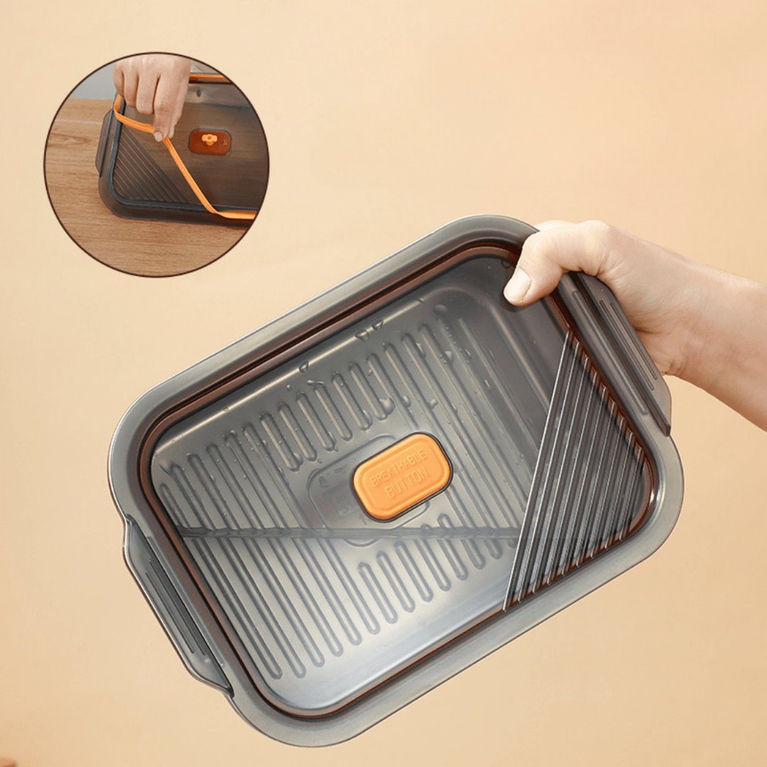 Multifunctional Vacuum-Sealed Stainless Steel Food Storage Container(1600ml)