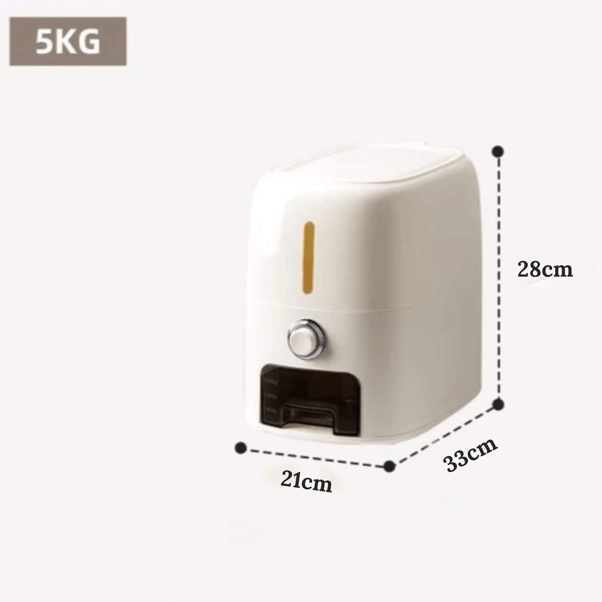 Multi-Purpose Airtight Rice Storage Container with Measuring Cup