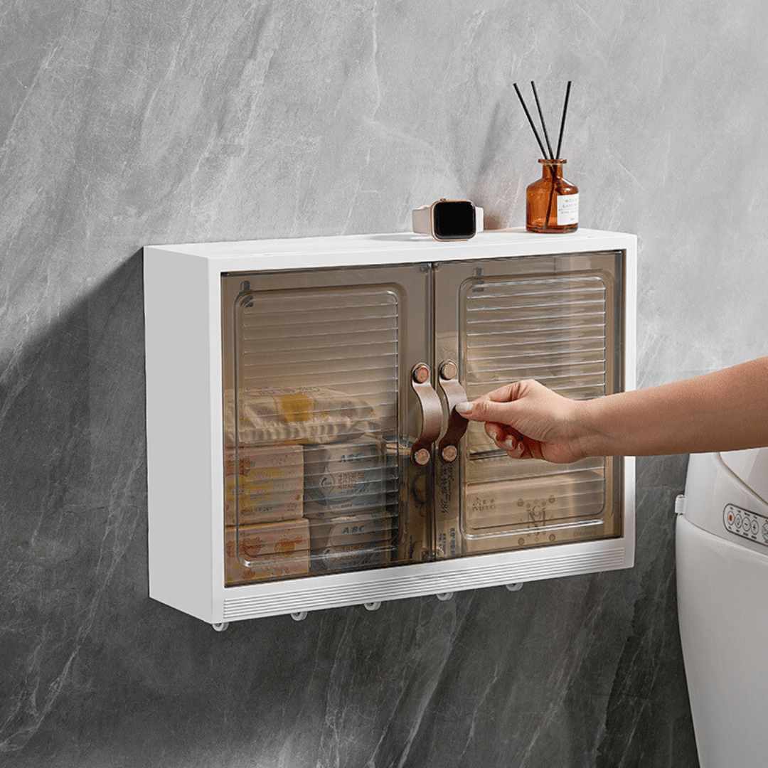 Bathroom Wall Hanging Shelf Storage Cabinet (45cm)