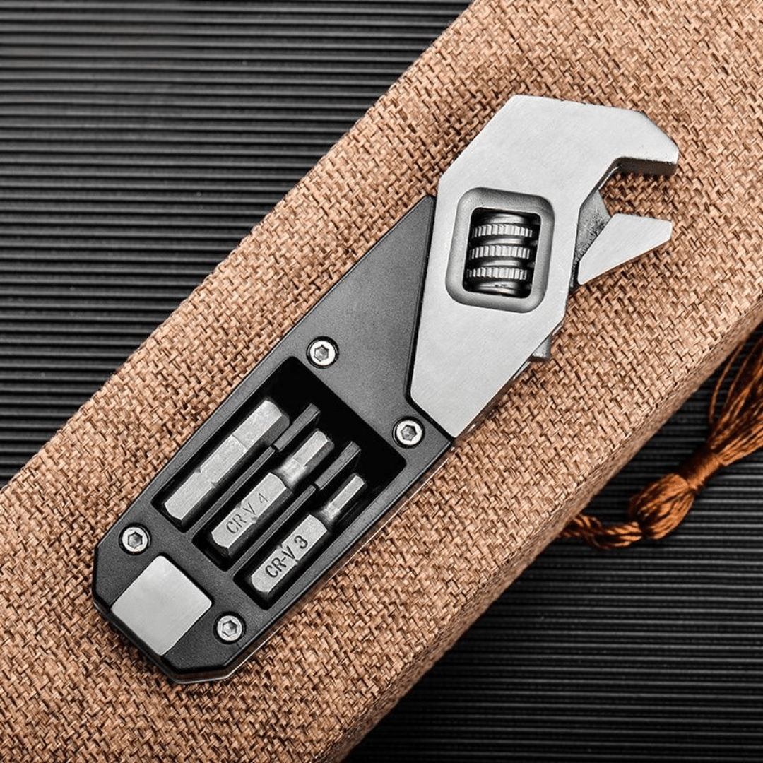 Multi-Functional Stainless Steel Folding Wrench Utility Tool