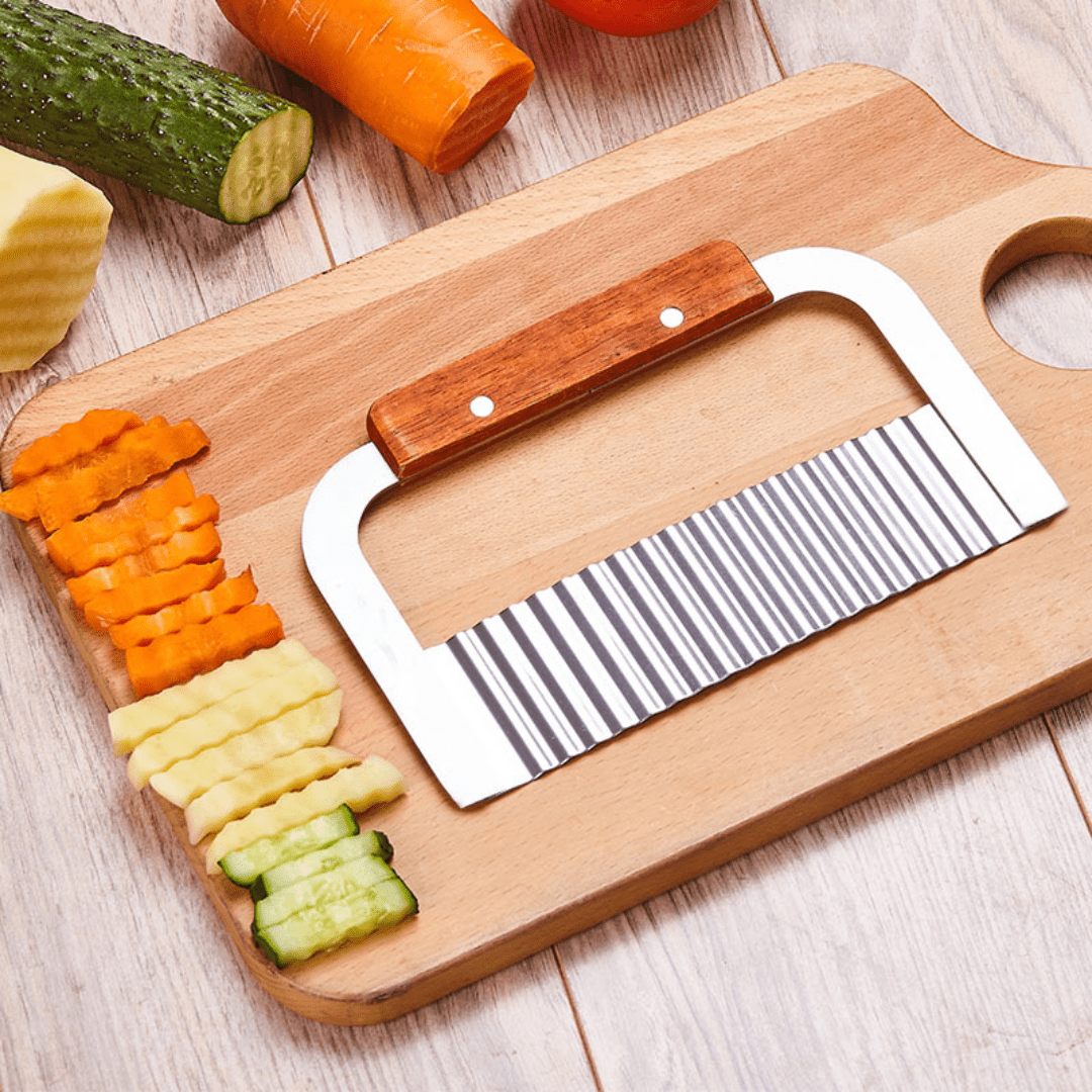 Premium Stainless Steel Vegetable Crinkle Slicer