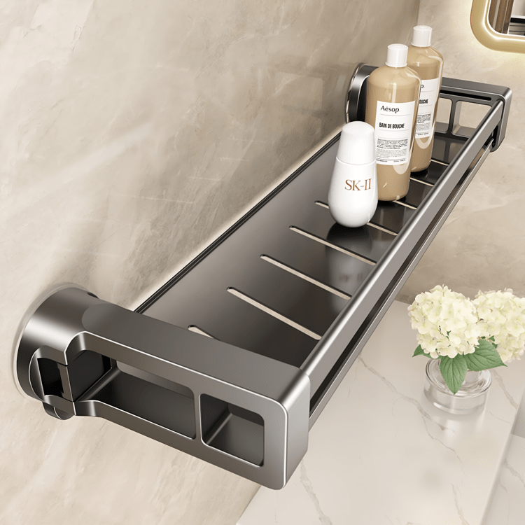 Carbon Steel Multi-Use Storage Rack with Strong Suction Cup(54cm)