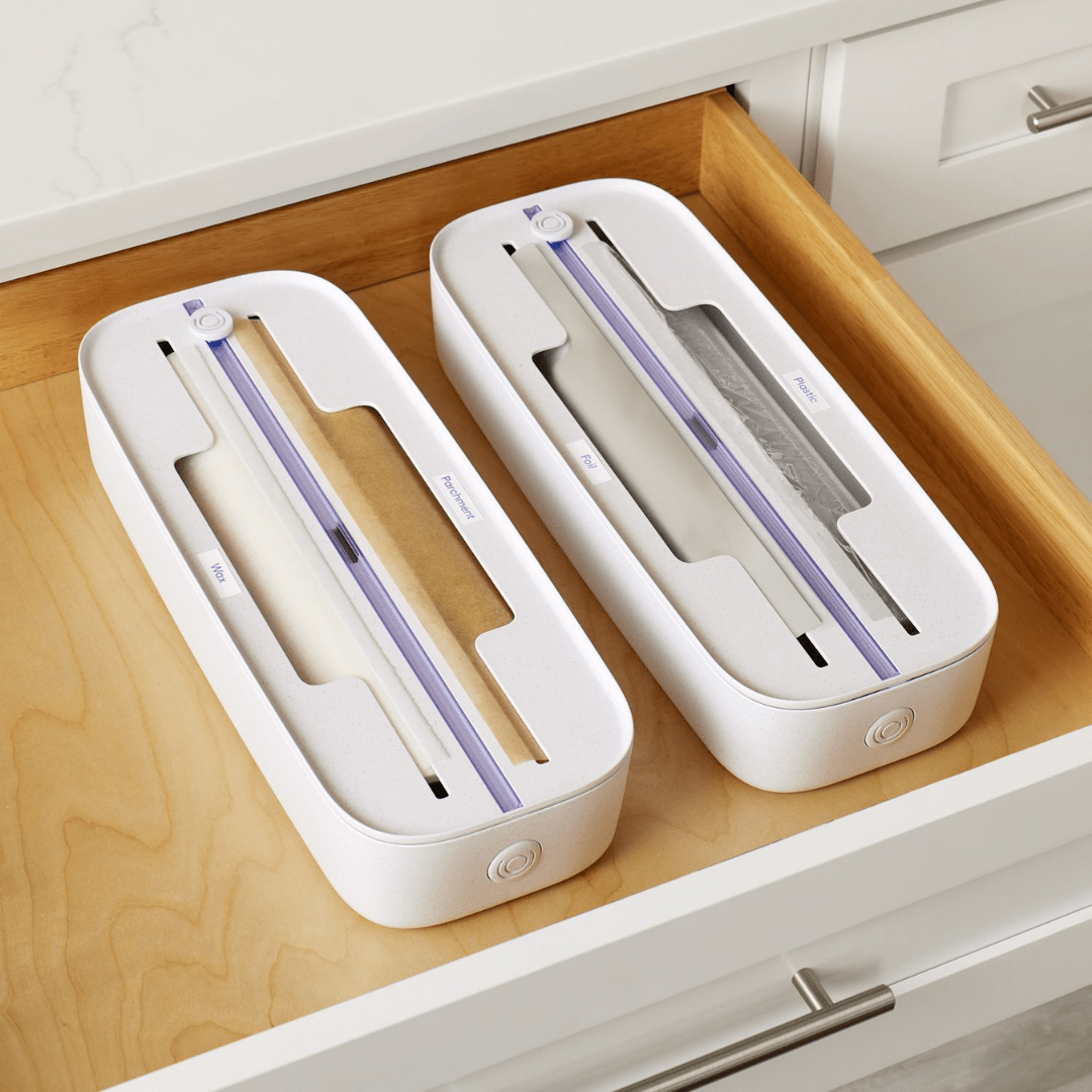 2 in 1 Compact Aluminum Foil Dispenser with Cutter
