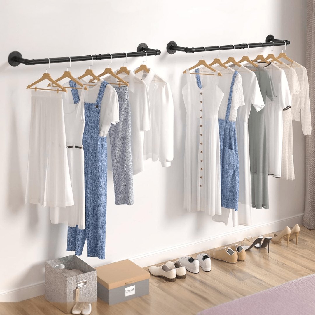 Multi-Purpose Wall Mounted Iron Pipe Hanger(97cm)