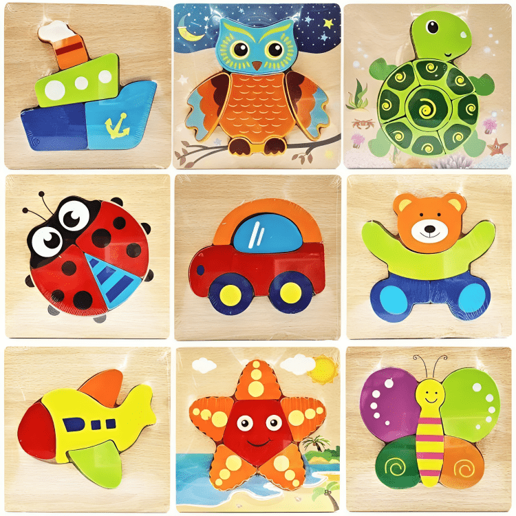 Montessori Wooden Jigsaw Toddler Puzzle