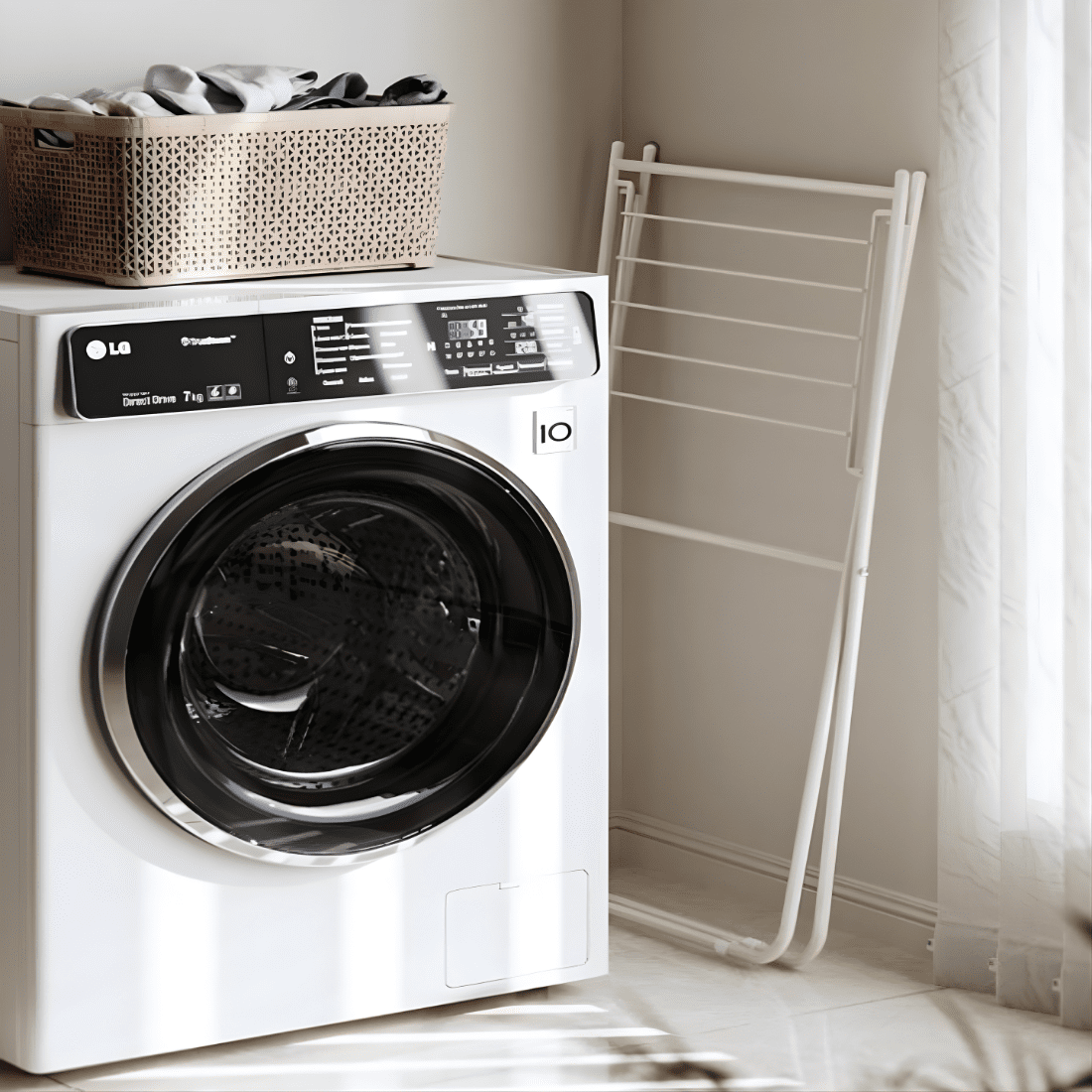 Household Foldable Vertical Clothes Drying Rack