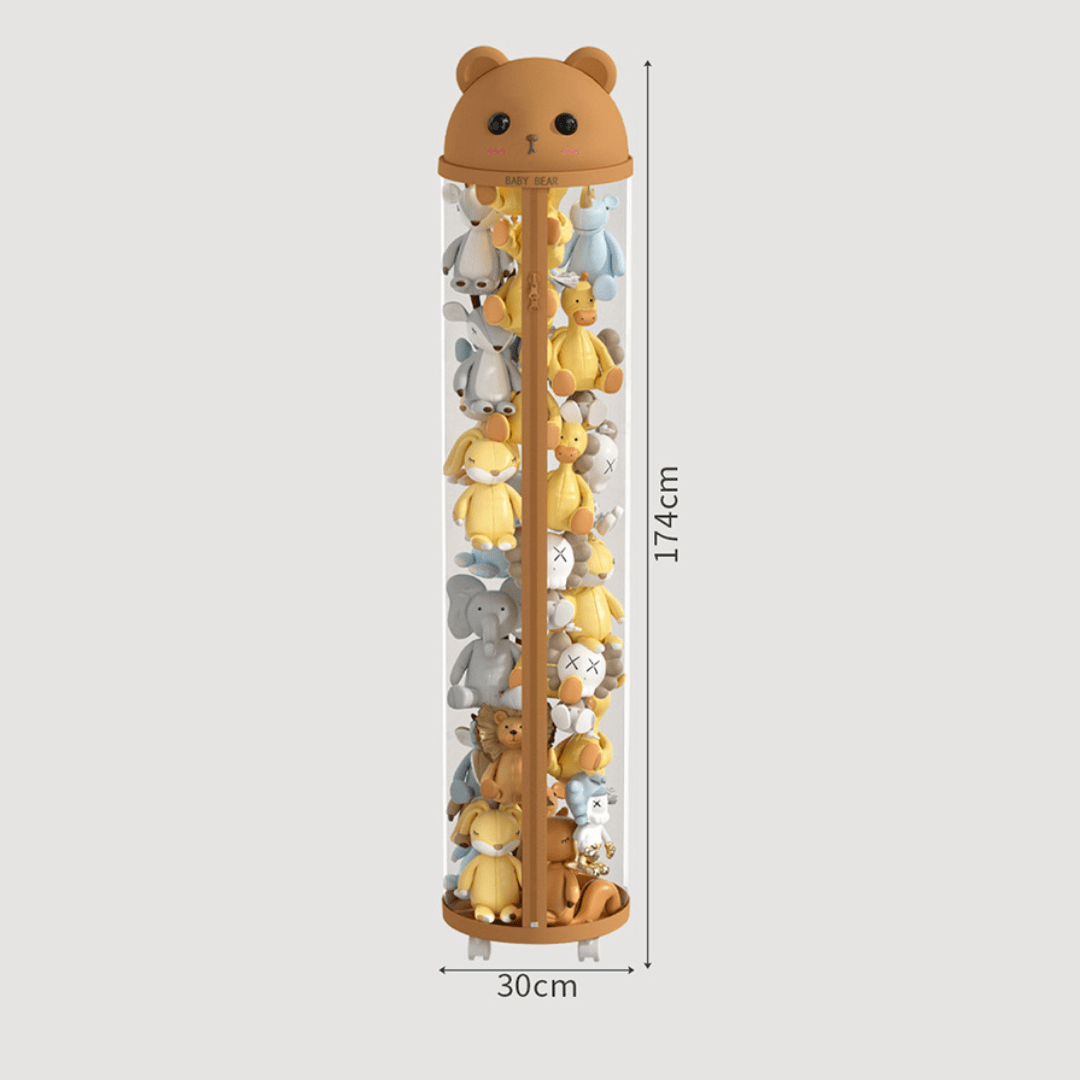 Multipurpose Transparent Plastic Storage Tube with Zipper(30cm)