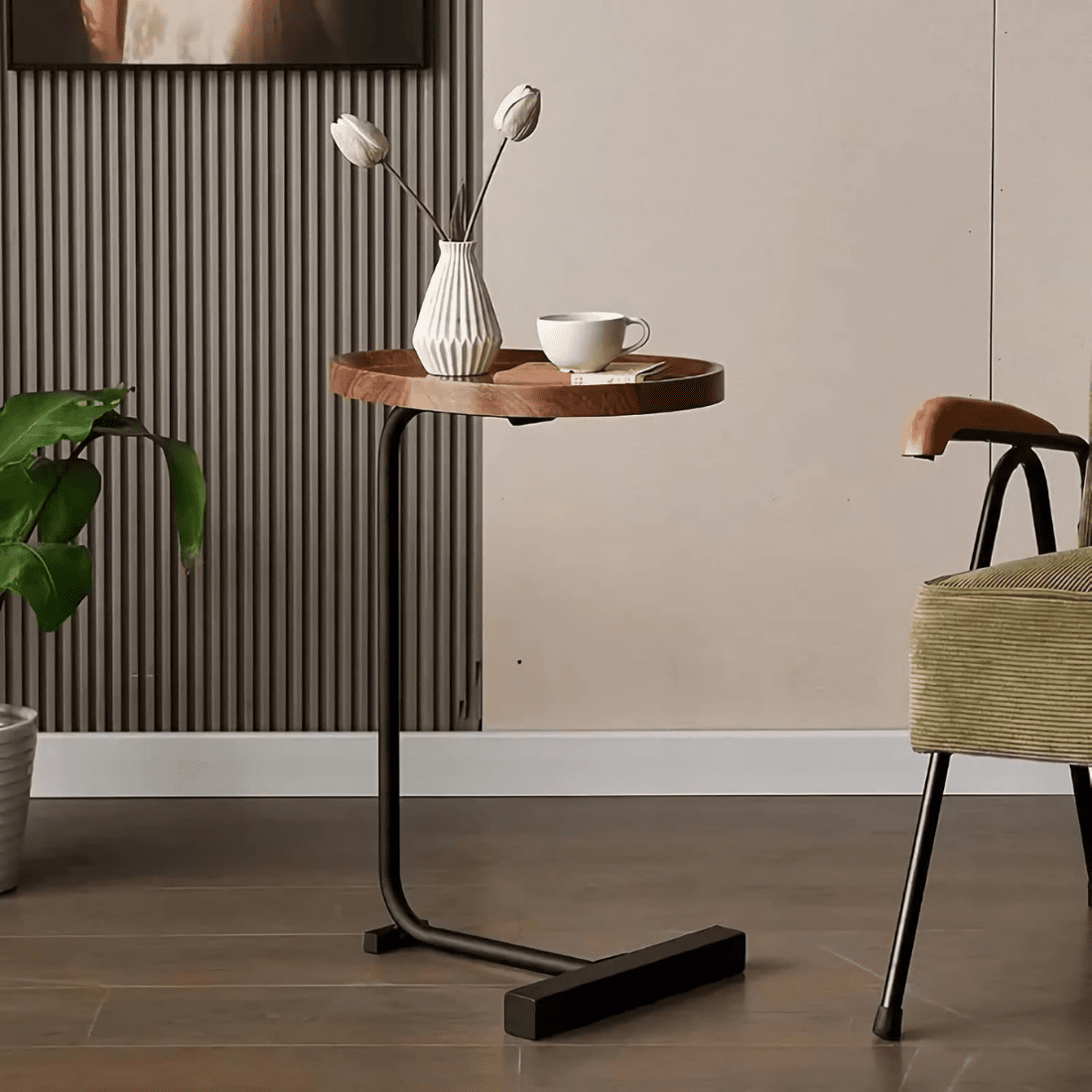 Minimalist Side Table with Compact Design