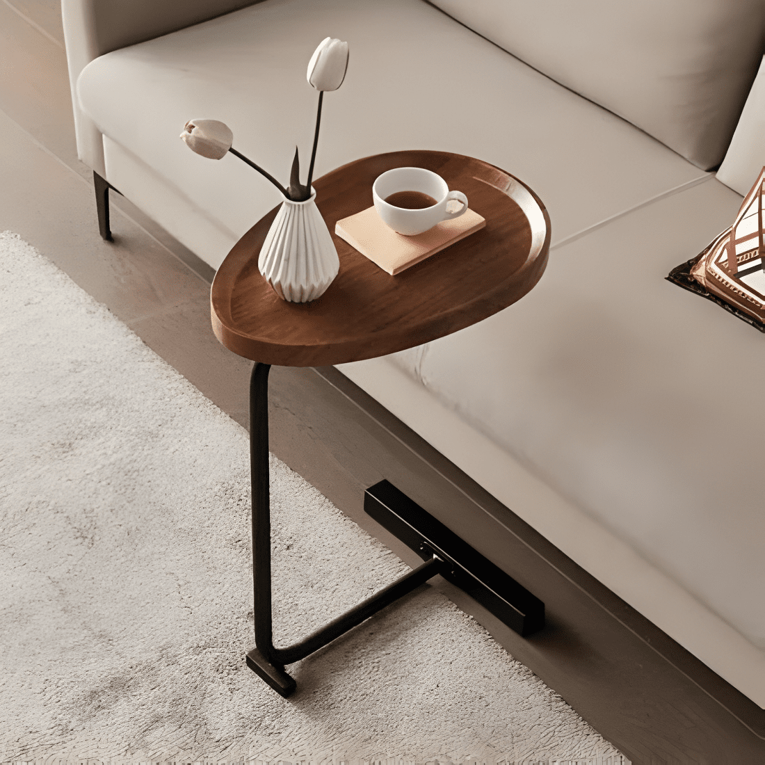 Minimalist Side Table with Compact Design