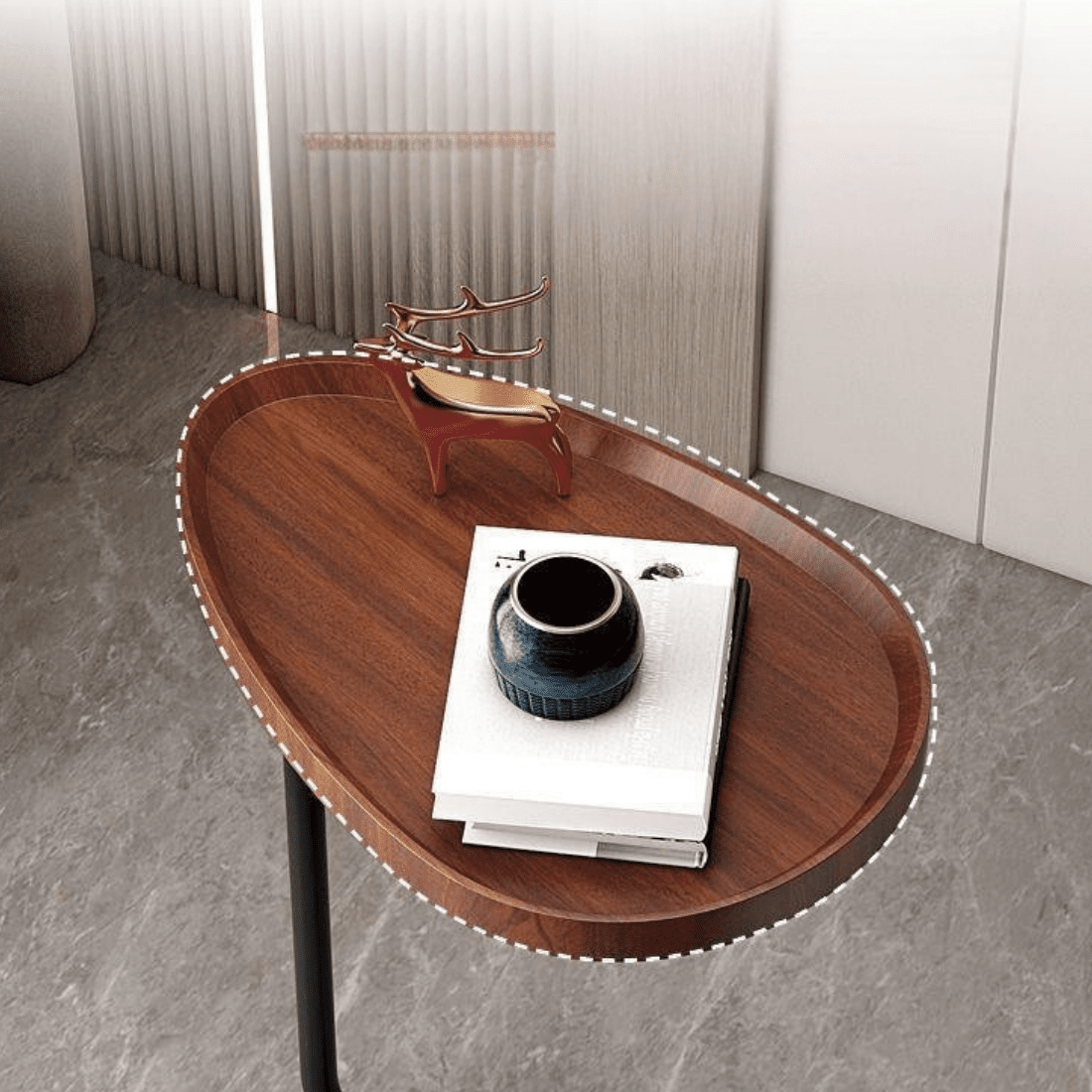Minimalist Side Table with Compact Design