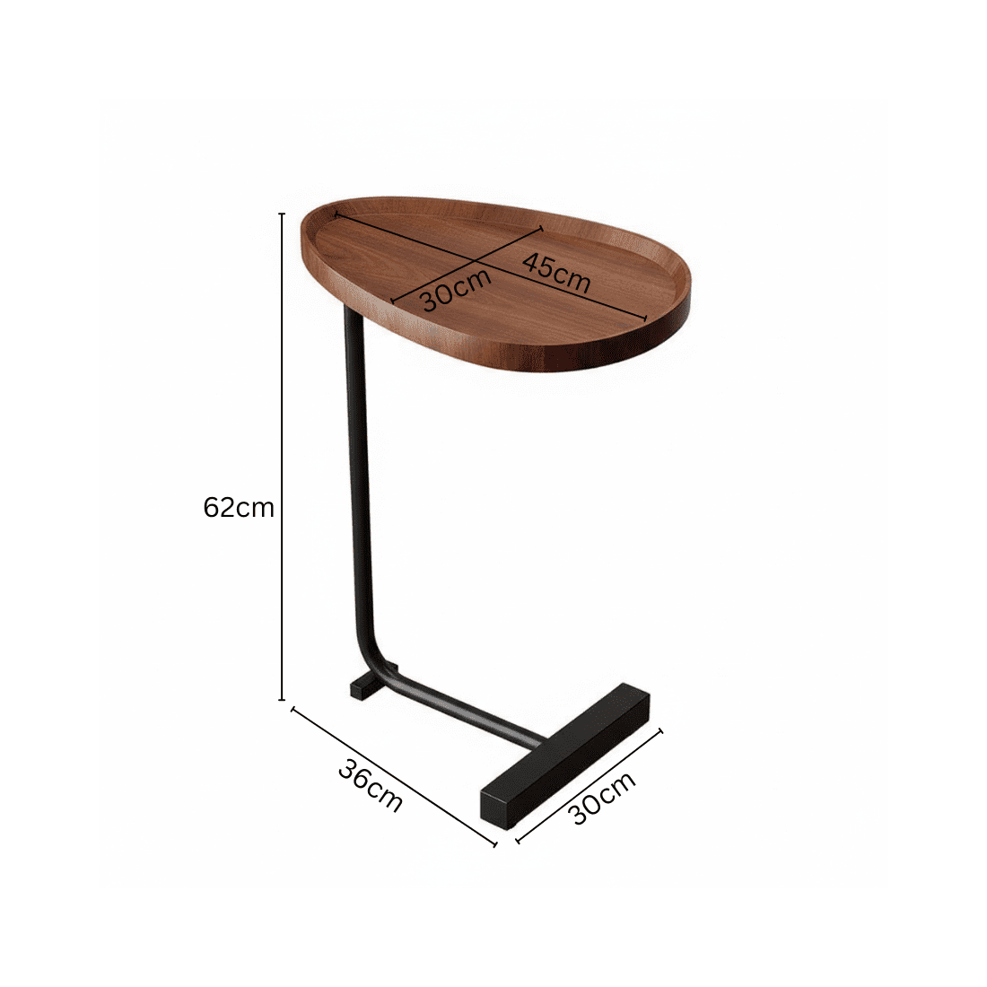 Minimalist Side Table with Compact Design