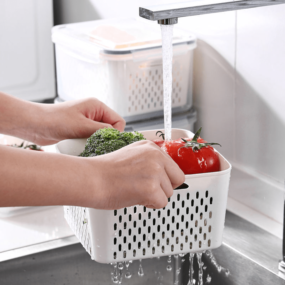 Multifunctional Plastic Sealed Rectangular 800ml Storage Box(Pack of 2)