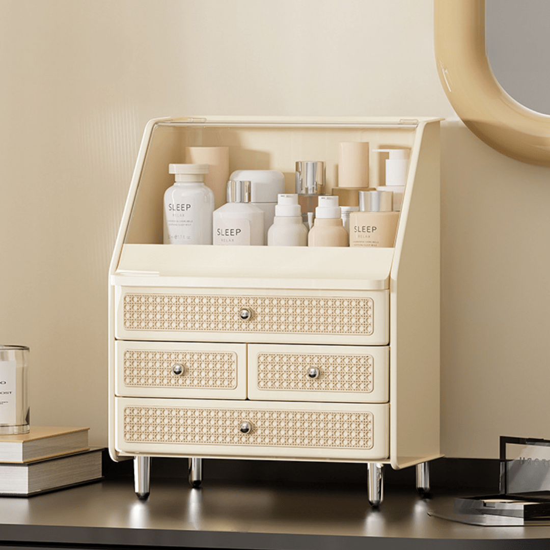 Multi-Layer Drawer Organizer Box for Cosmetics & Jewelry Storage