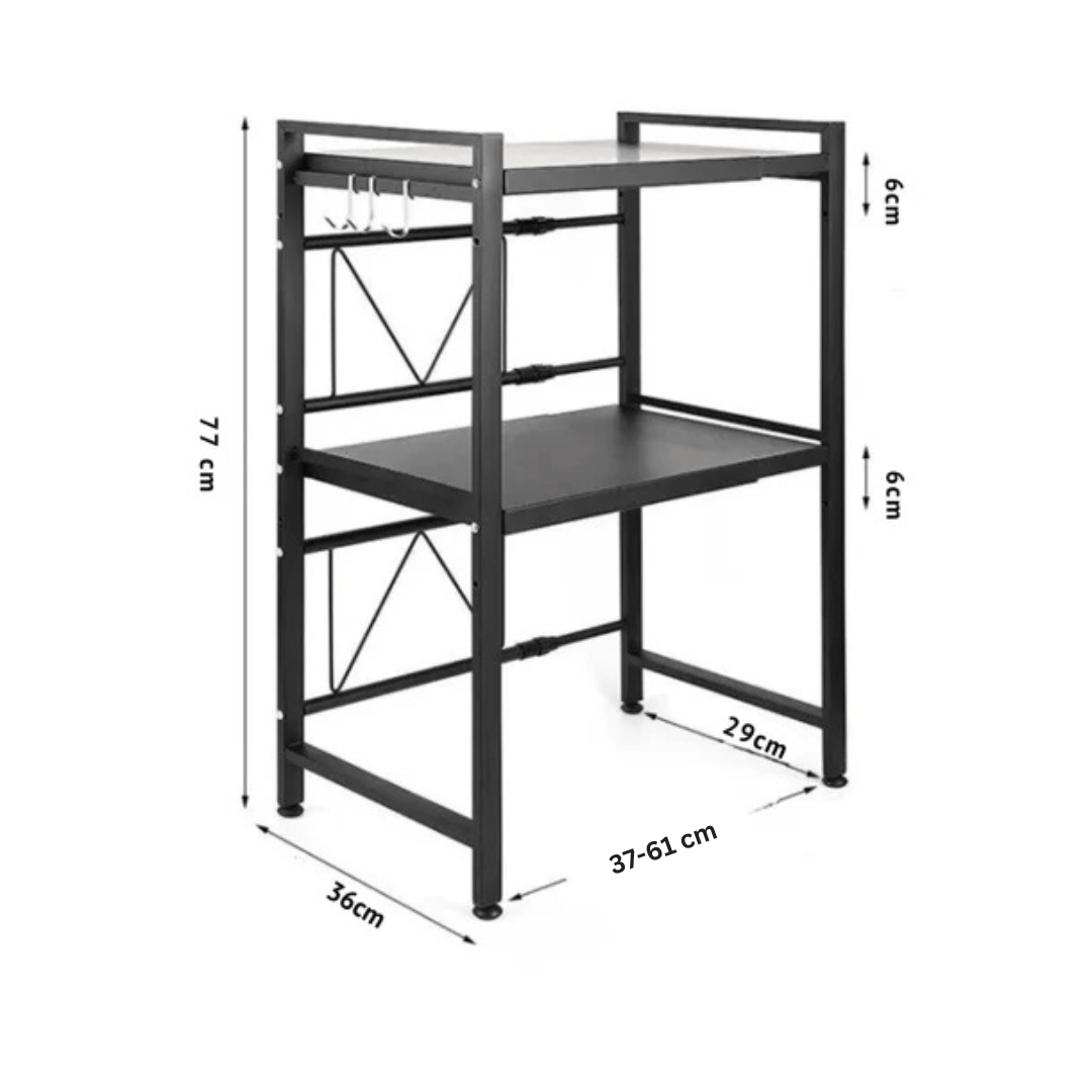 Kitchen Adjustable Standing Shelving Rack
