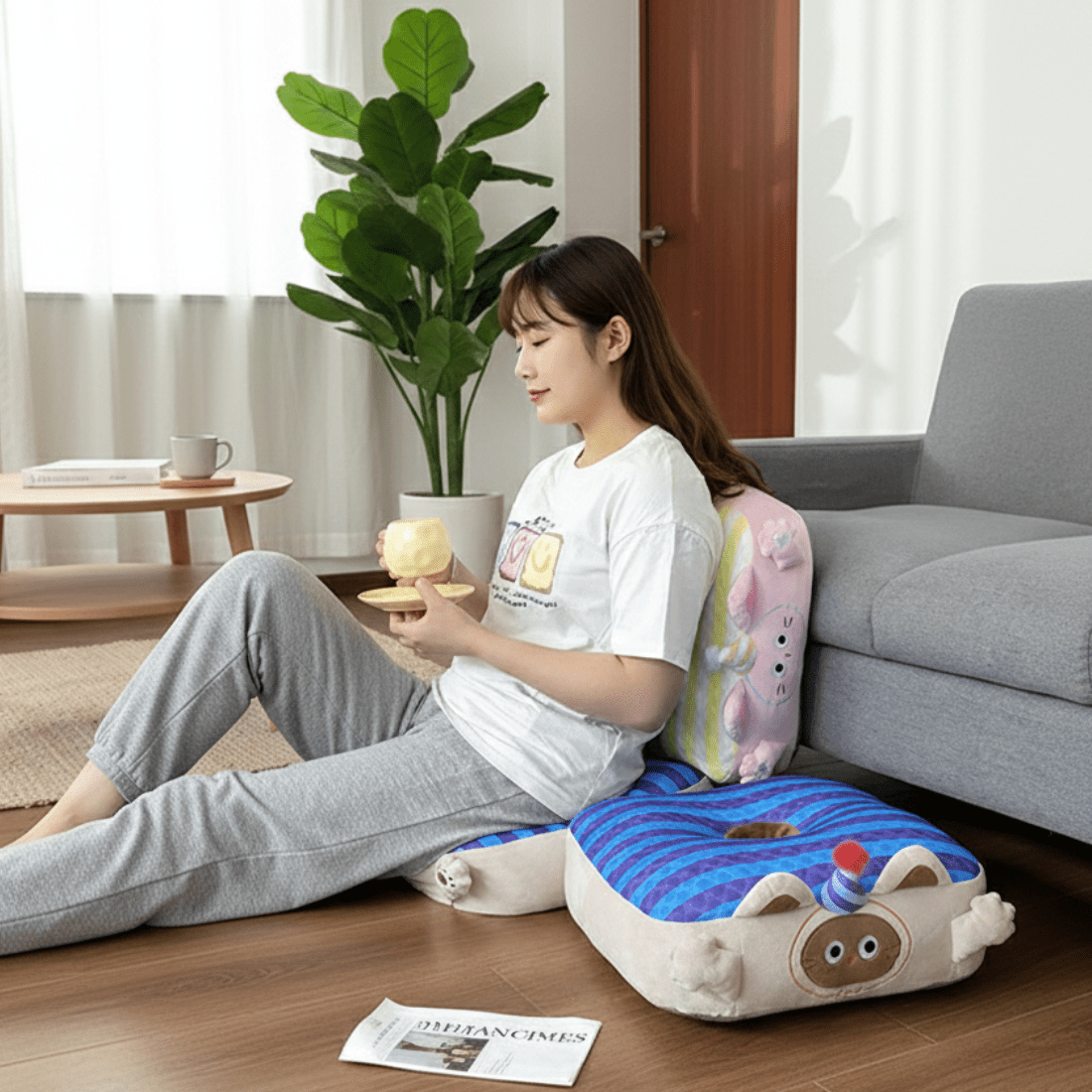 Soft Cartoon-Shaped Cushion Seat