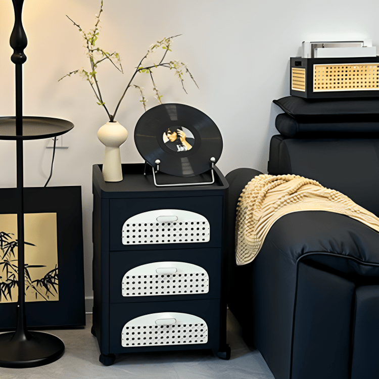 Multipurpose Movable Storage Drawer Cabinet With Wheels