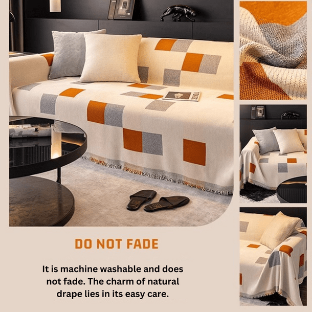 Elegance Chenille Sofa Cover :[EM-SC-19] (Style-1)