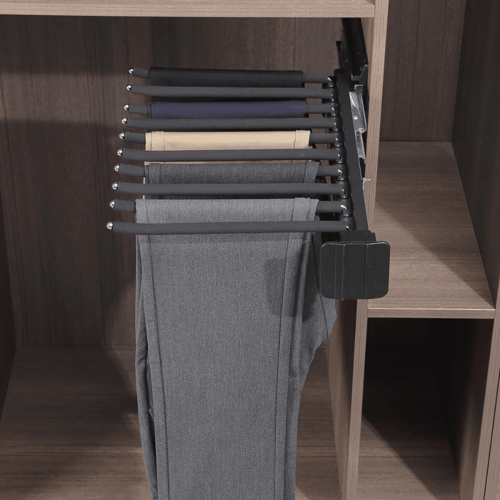 Multi-Arm Pull-Out Pants Hanger with Durable Steel Build
