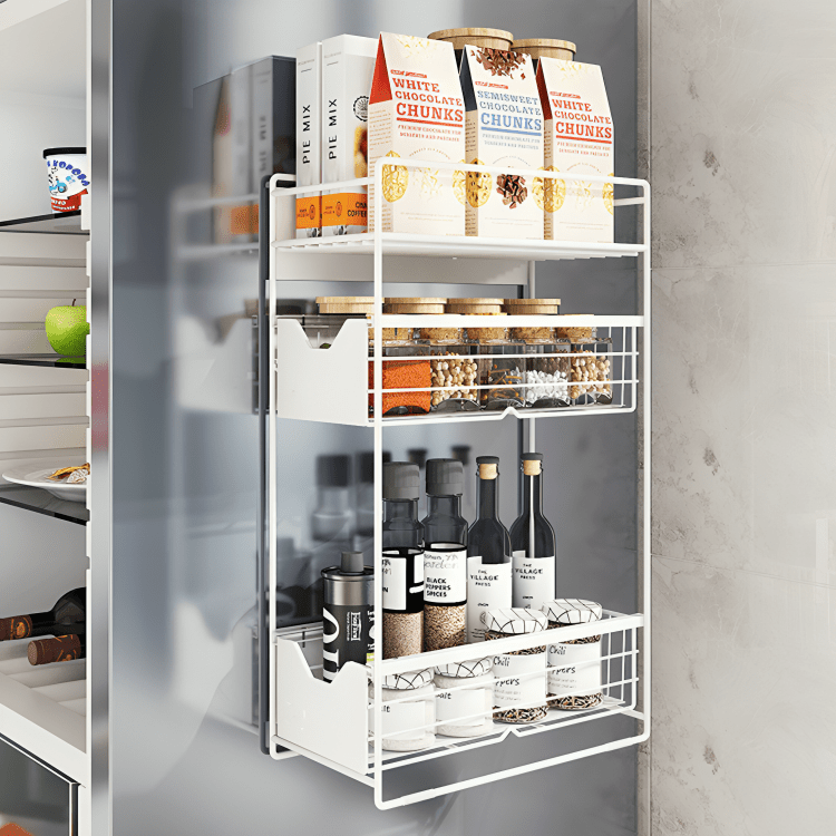 Kitchen Magnetic Refrigerator Side Hanger