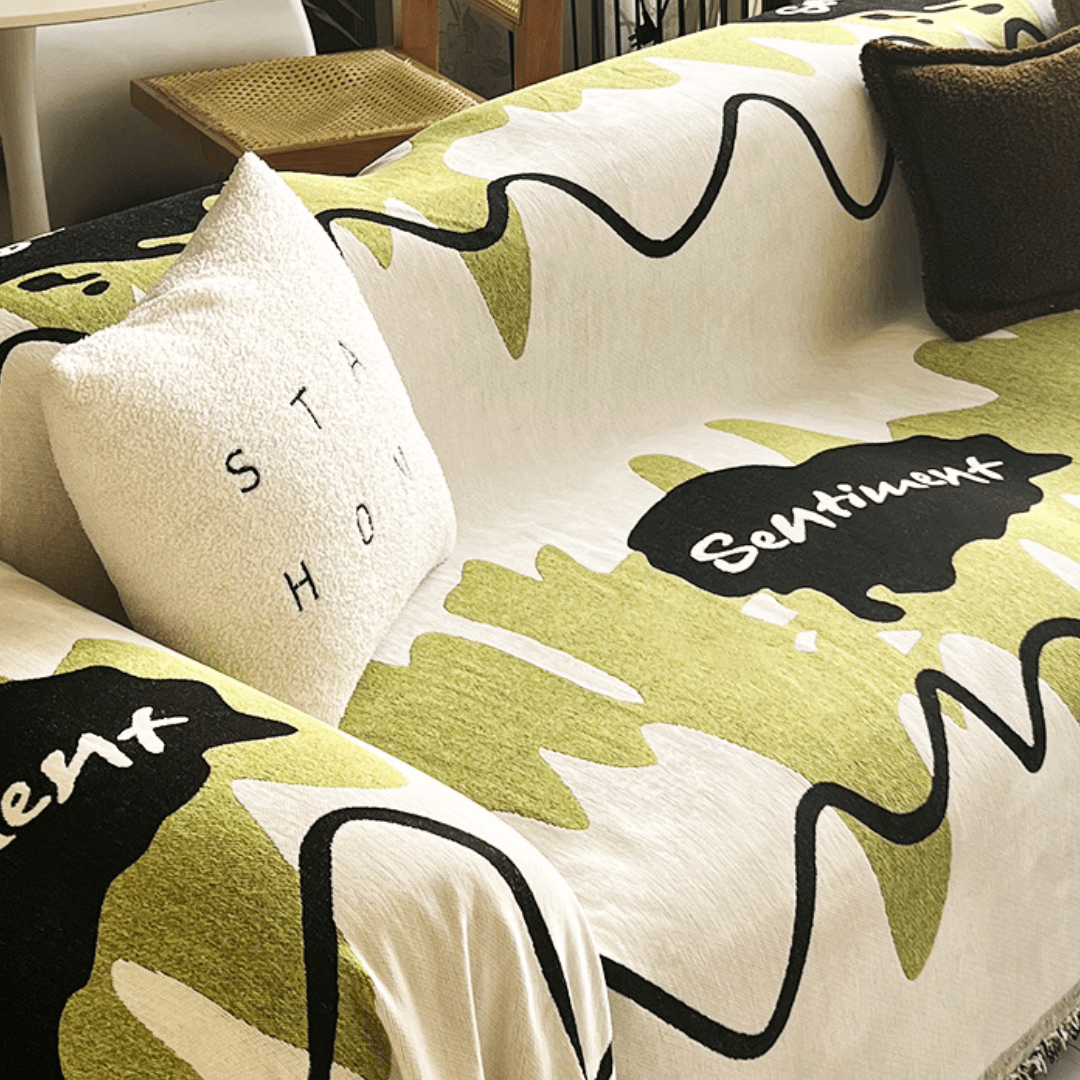 Green Elegance Elegance Chenille Sofa Cover