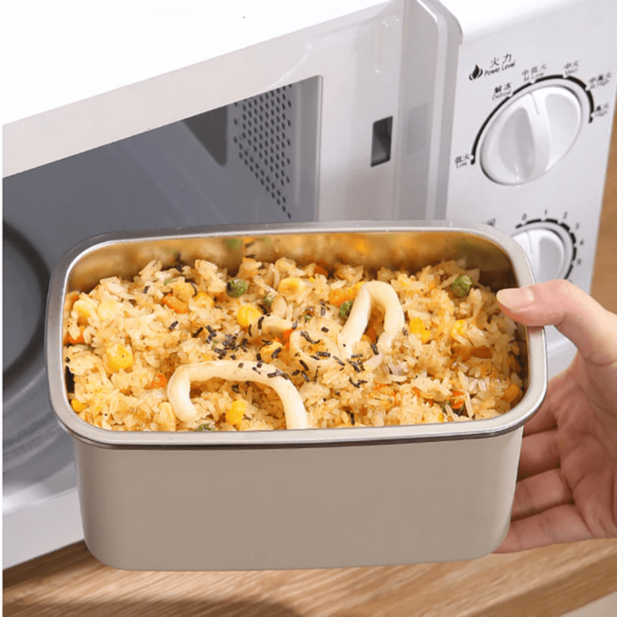 Multi-Functional Stainless Steel Food Storage Container with Leakproof Lid (1400ml)