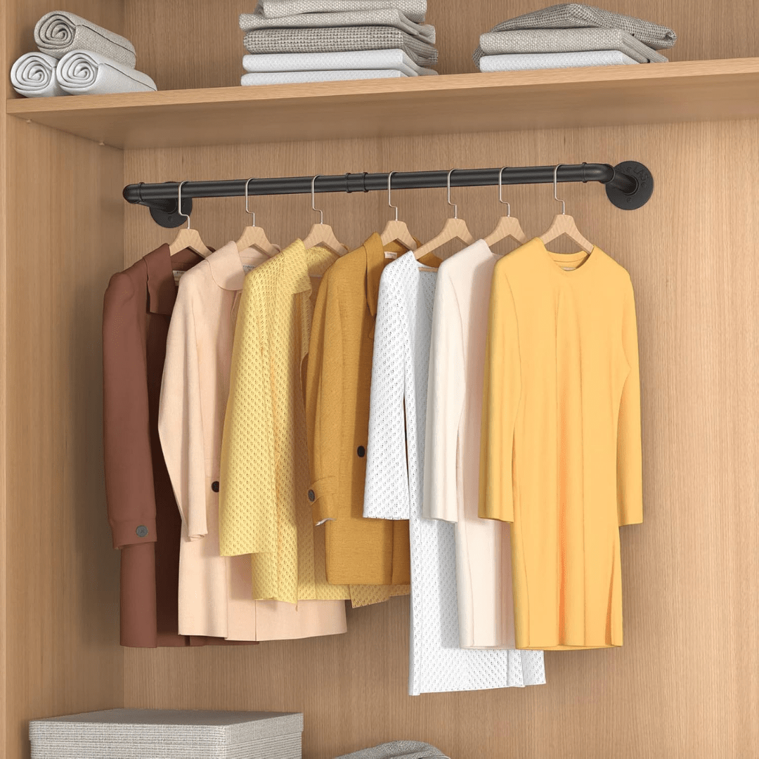 Multi-Purpose Wall Mounted Iron Pipe Hanger(97cm)