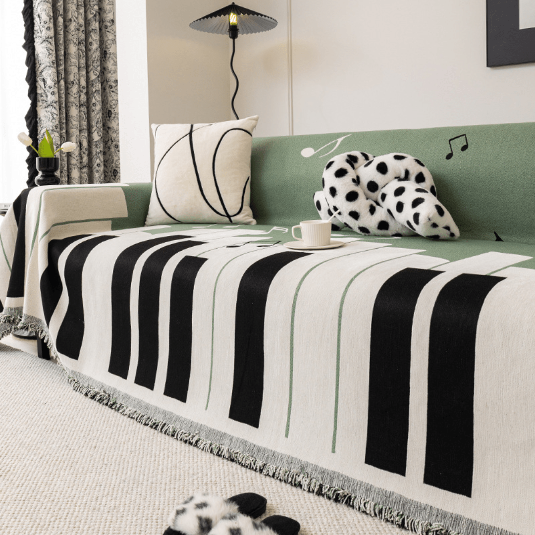 Elegance Chenille Sofa Cover : [EM-SC-24] (Green)