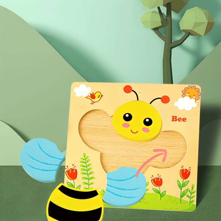 Montessori Wooden Jigsaw Toddler Puzzle