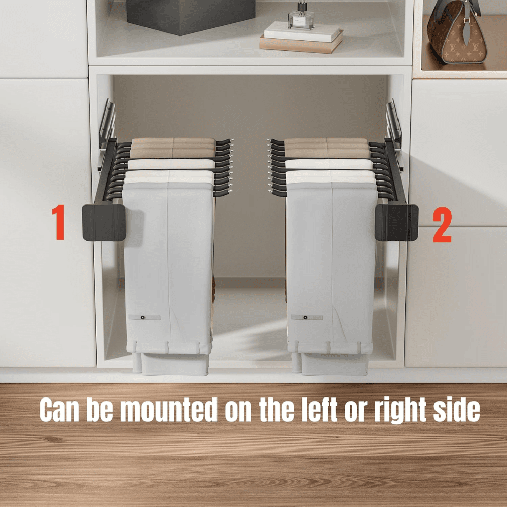 Multi-Arm Pull-Out Pants Hanger with Durable Steel Build