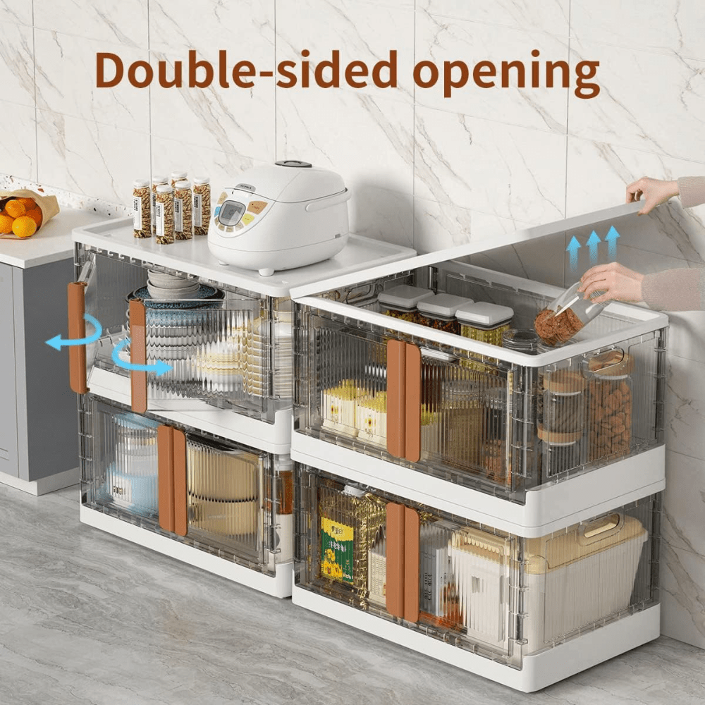 Single-Layer Multi-Bin Cube Storage Cabinet