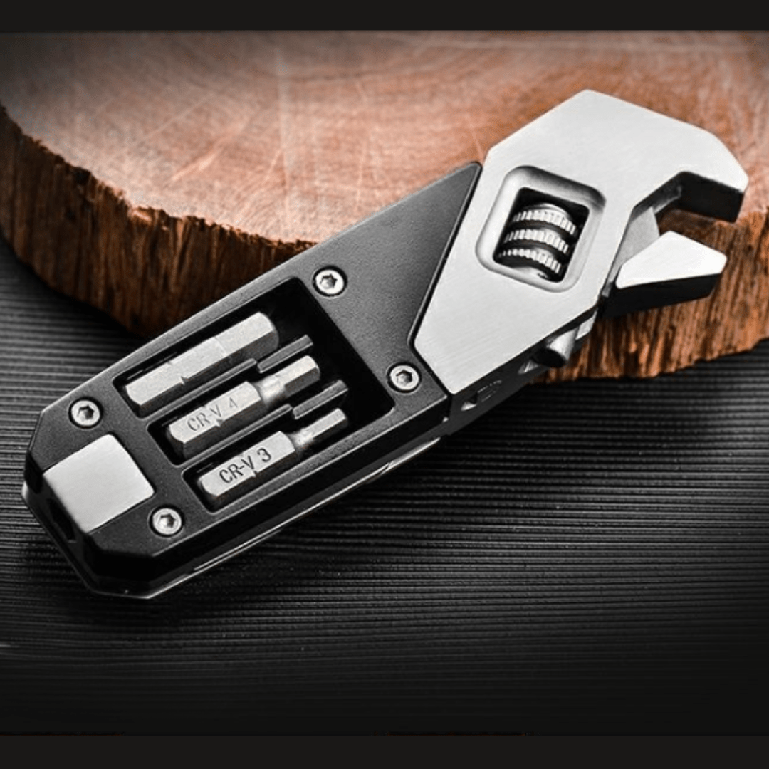 Multi-Functional Stainless Steel Folding Wrench Utility Tool