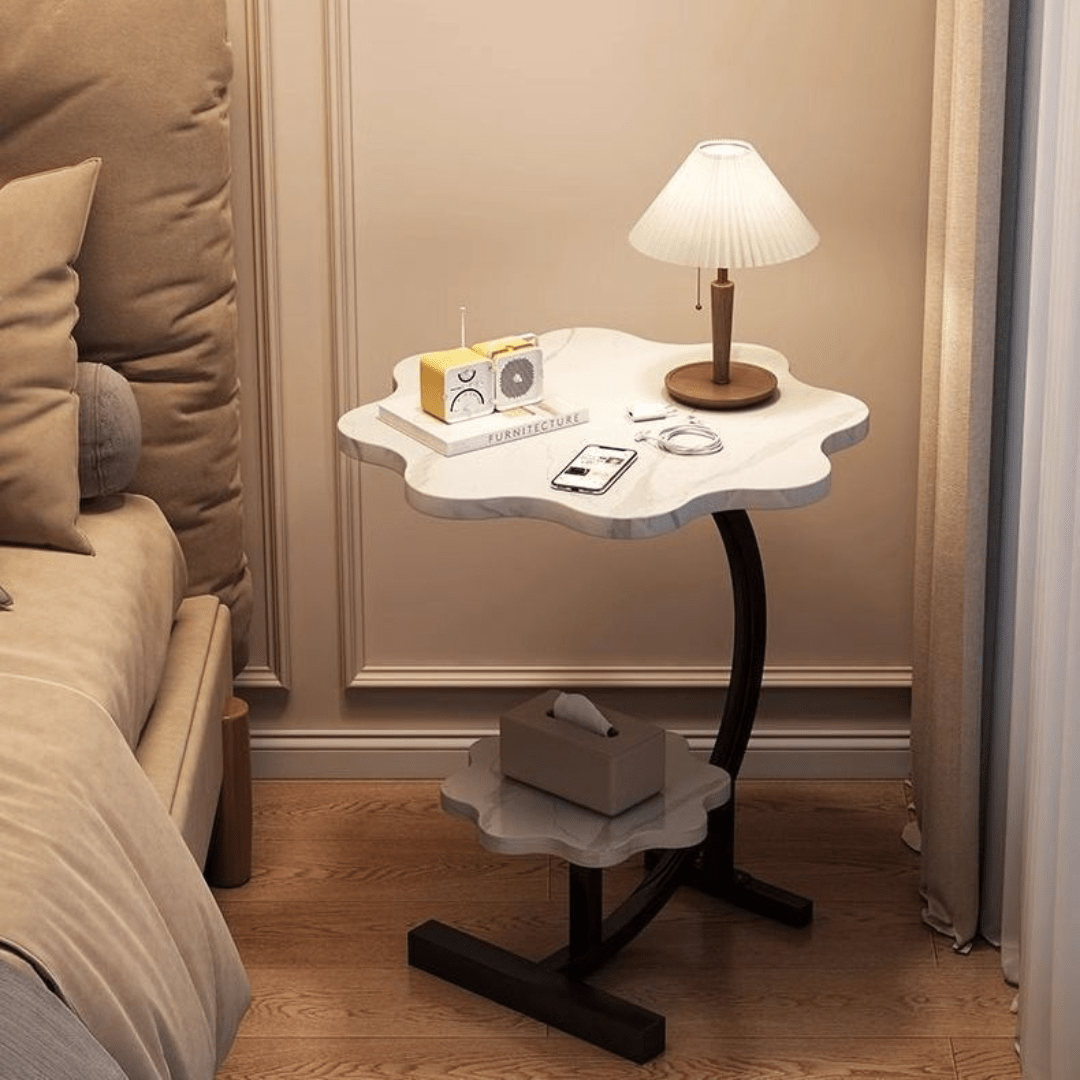 Multi-Purpose Wooden Bedside and Sofa Side Table