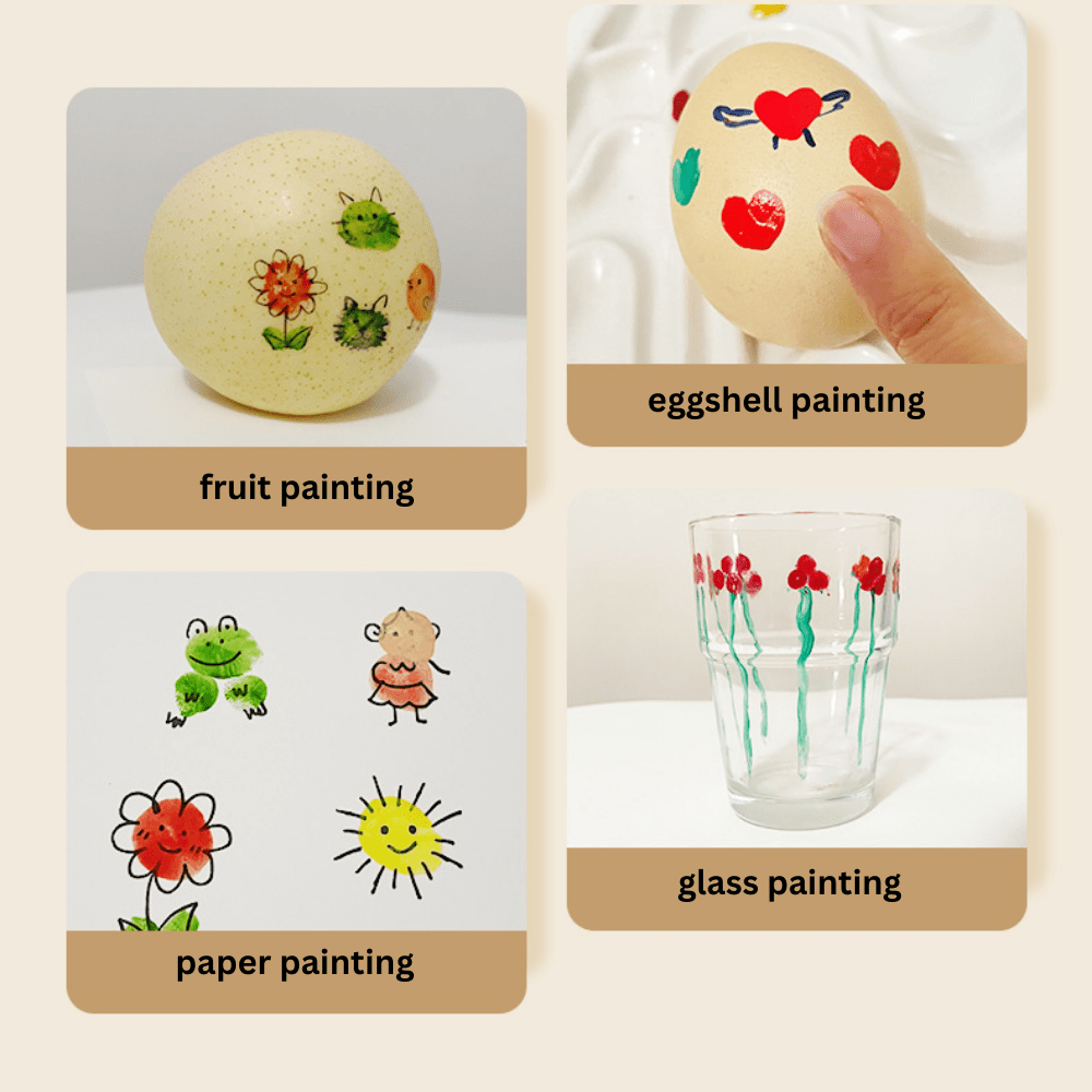 Lightweight Kids Fingerprint Activities Paint Book