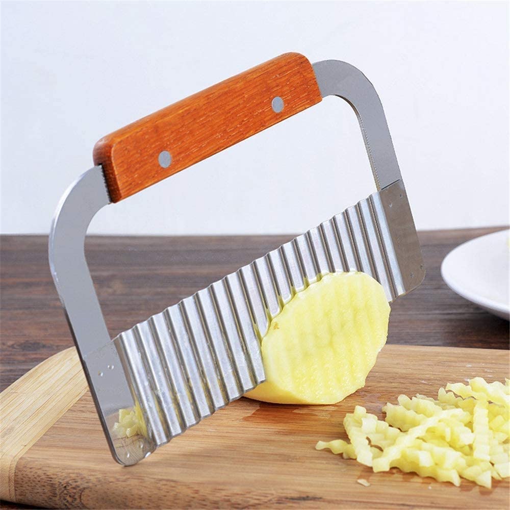 Premium Stainless Steel Vegetable Crinkle Slicer