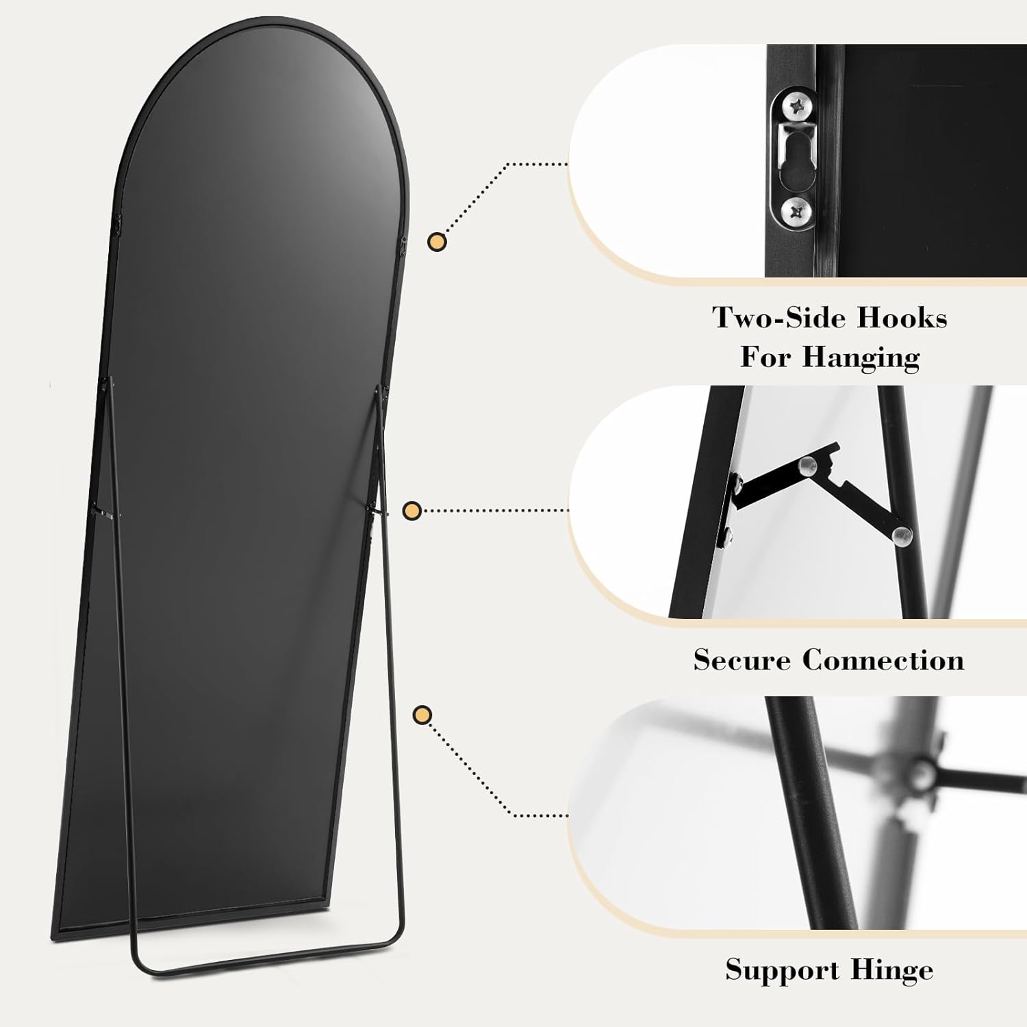 Clear View Standing Mirror