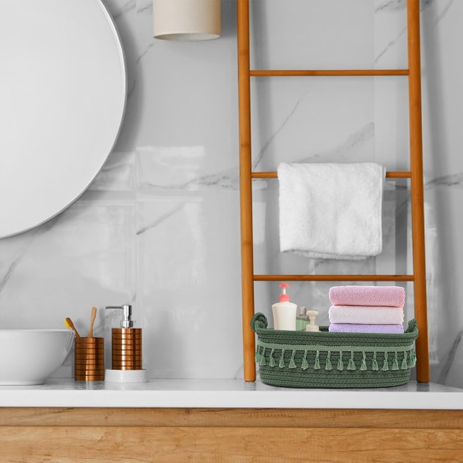 Handmade Cotton Rope Storage Basket