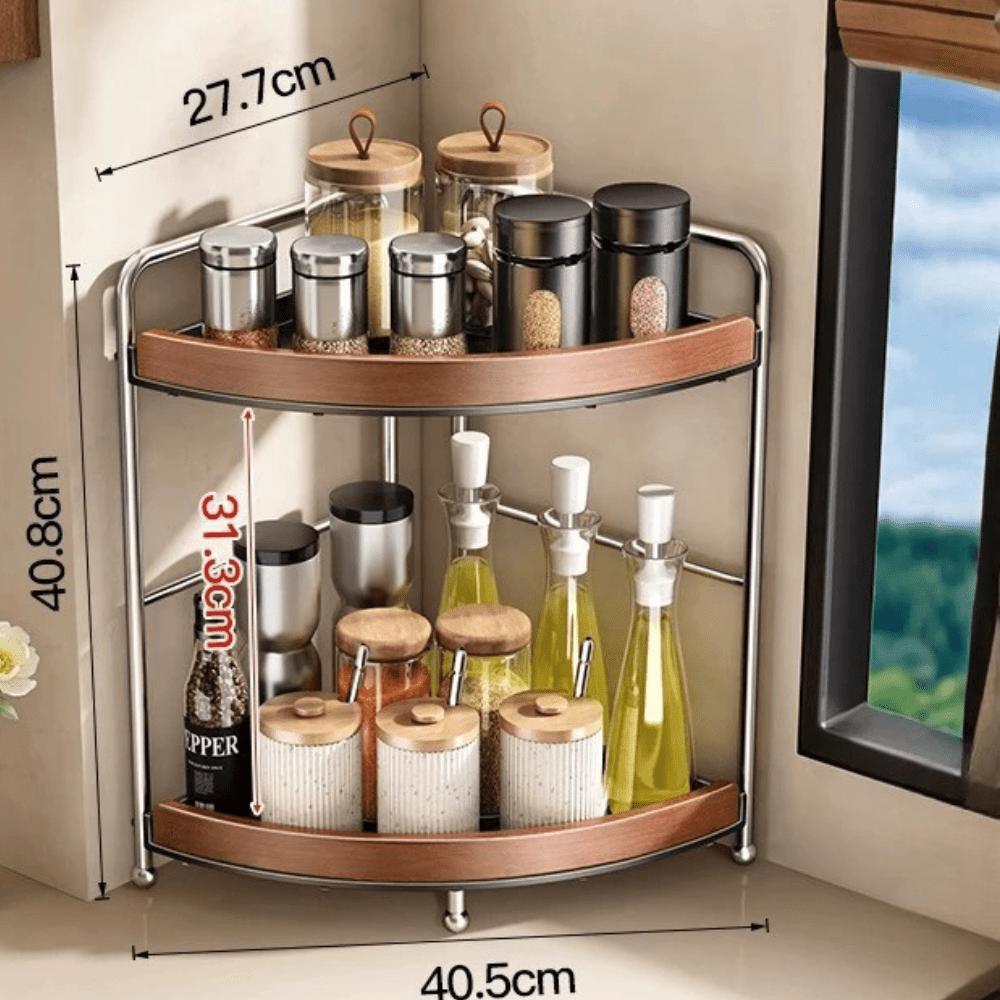 Multi-Layer Corner Storage Organizer Rack