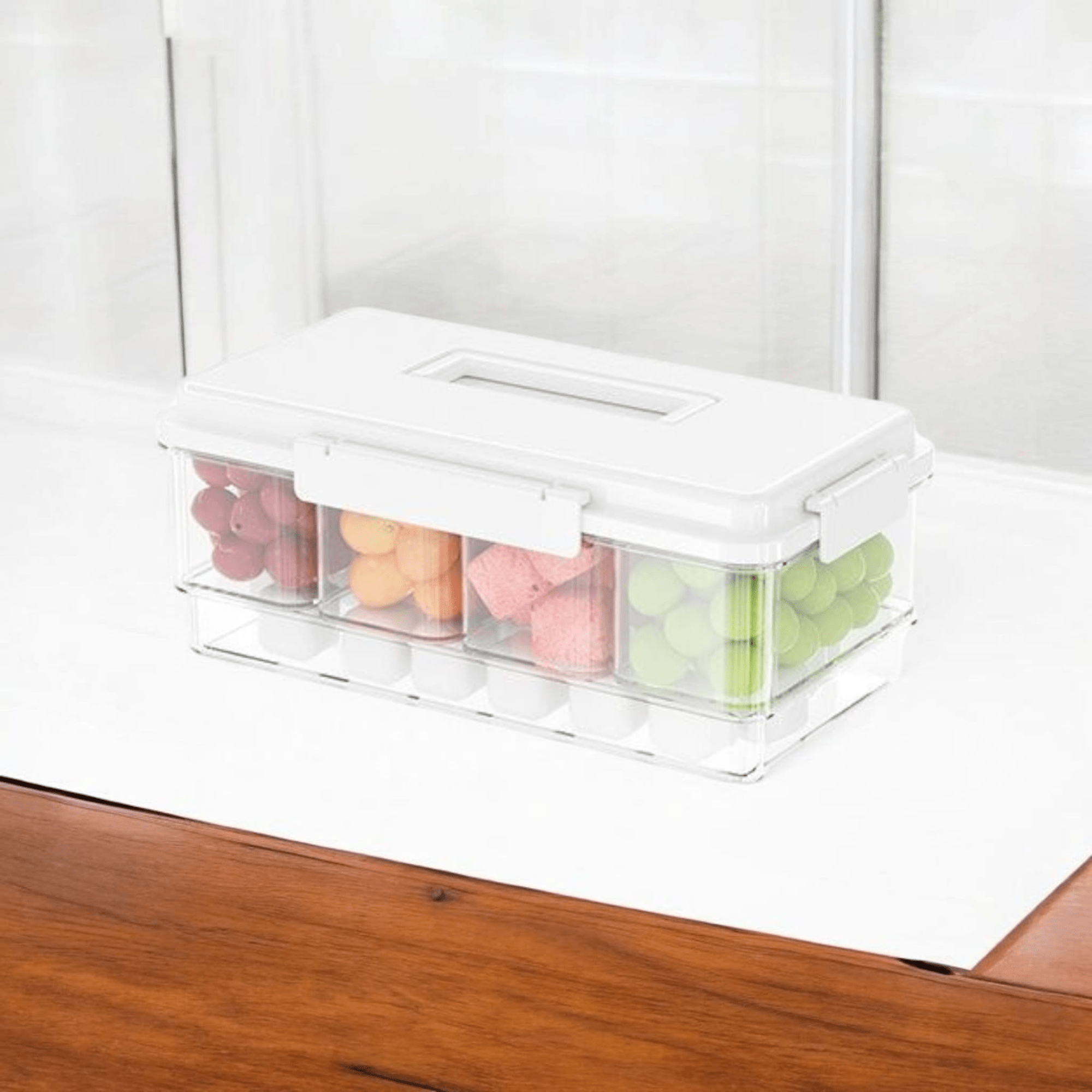 Multi-Purpose Leakproof Plastic Food Storage Container with Lid