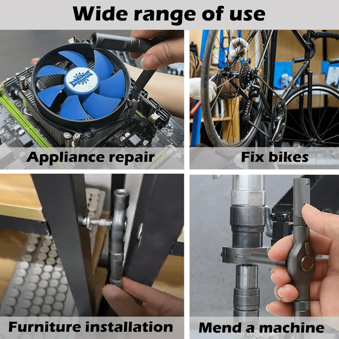 24 in 1 Multi-Purpose Ratchet Screwdriver Magnetic Bits Tool Set