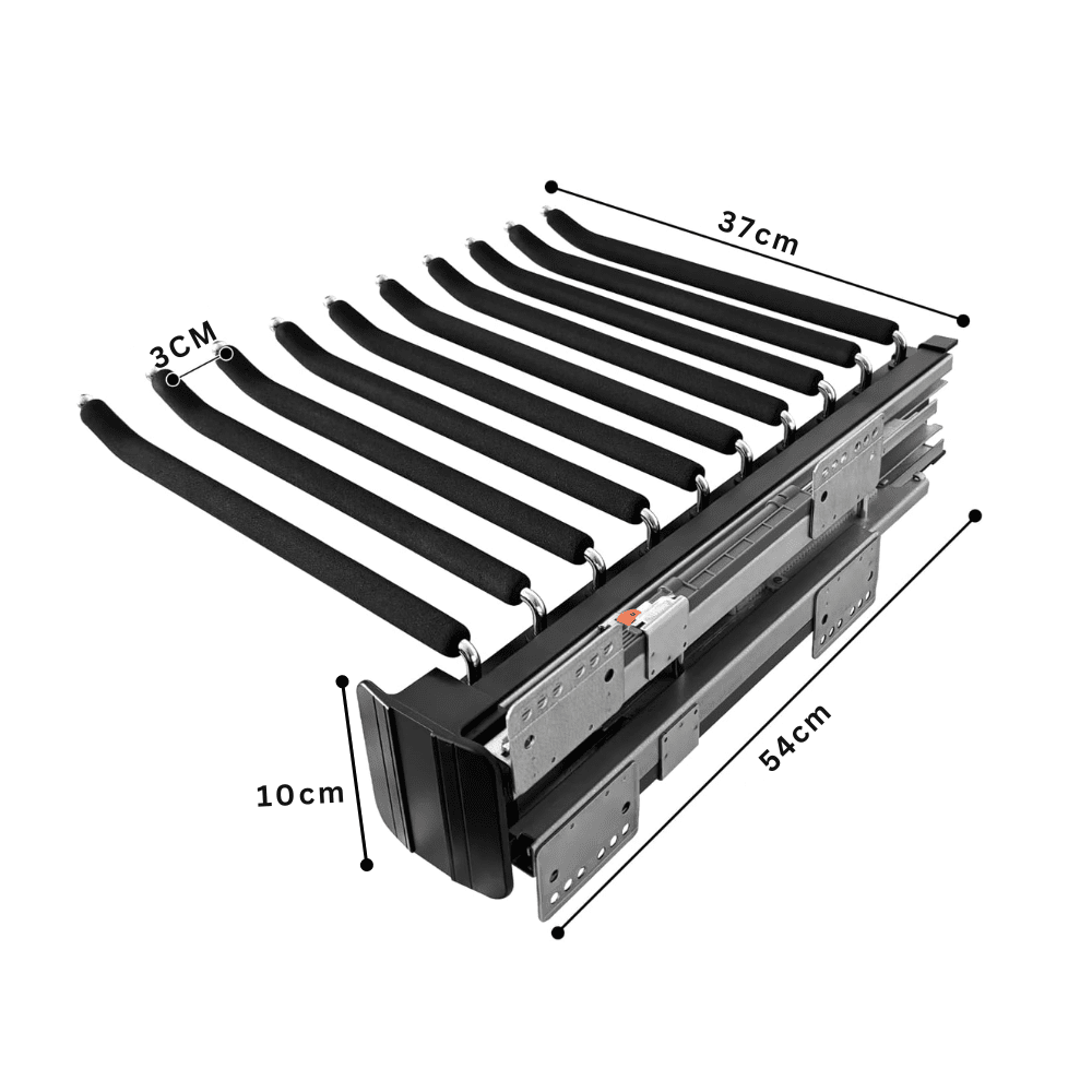 Multi-Arm Pull-Out Pants Hanger with Durable Steel Build