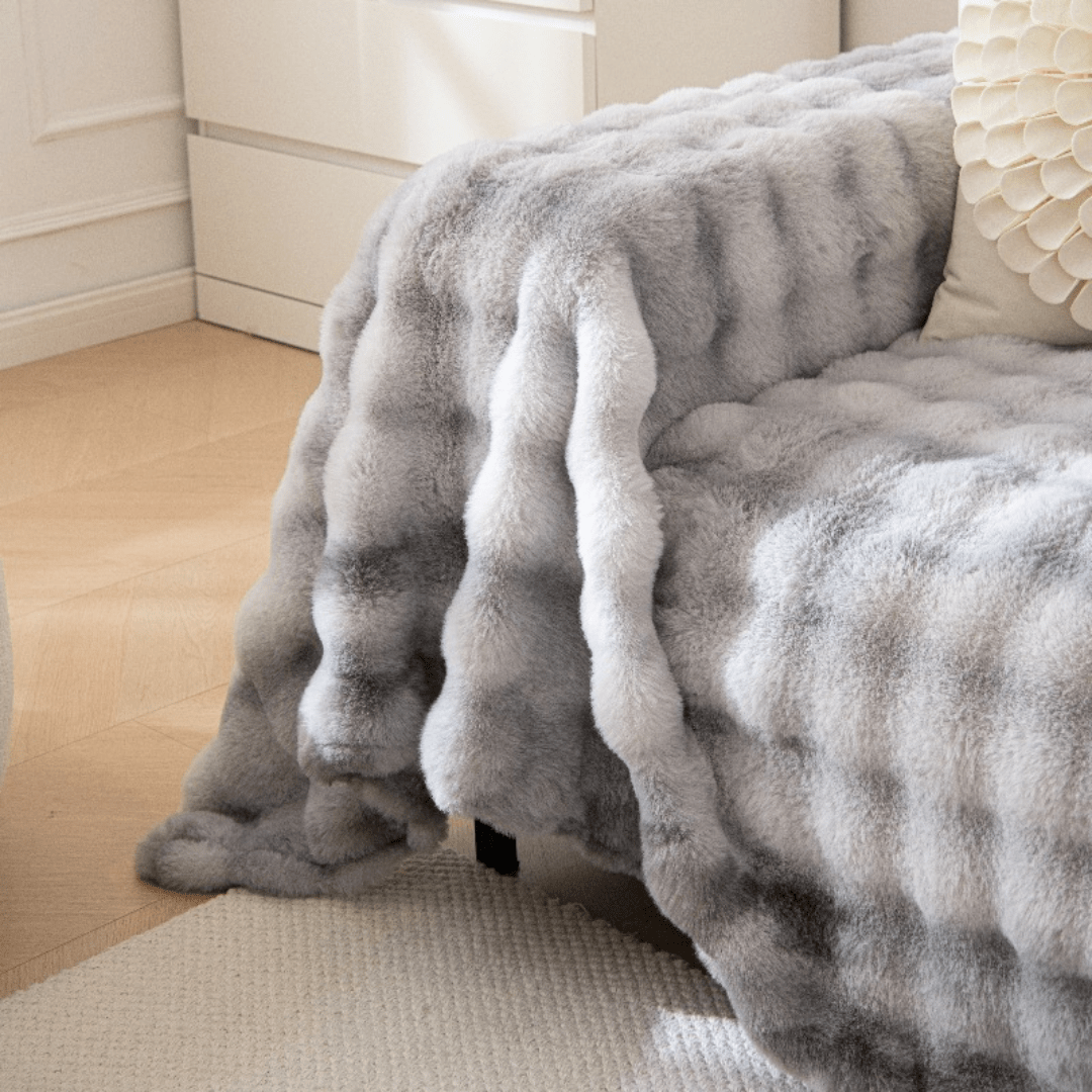 Elegance Chenille Sofa Cover :[EM-SC-23] (Grey)