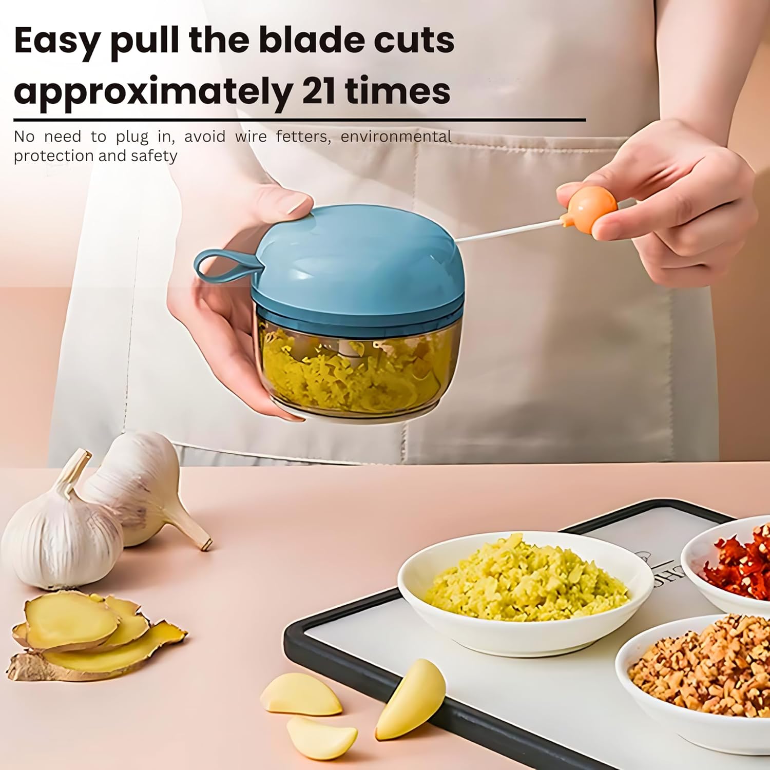 Manual Hand Mini Veggie Cutter