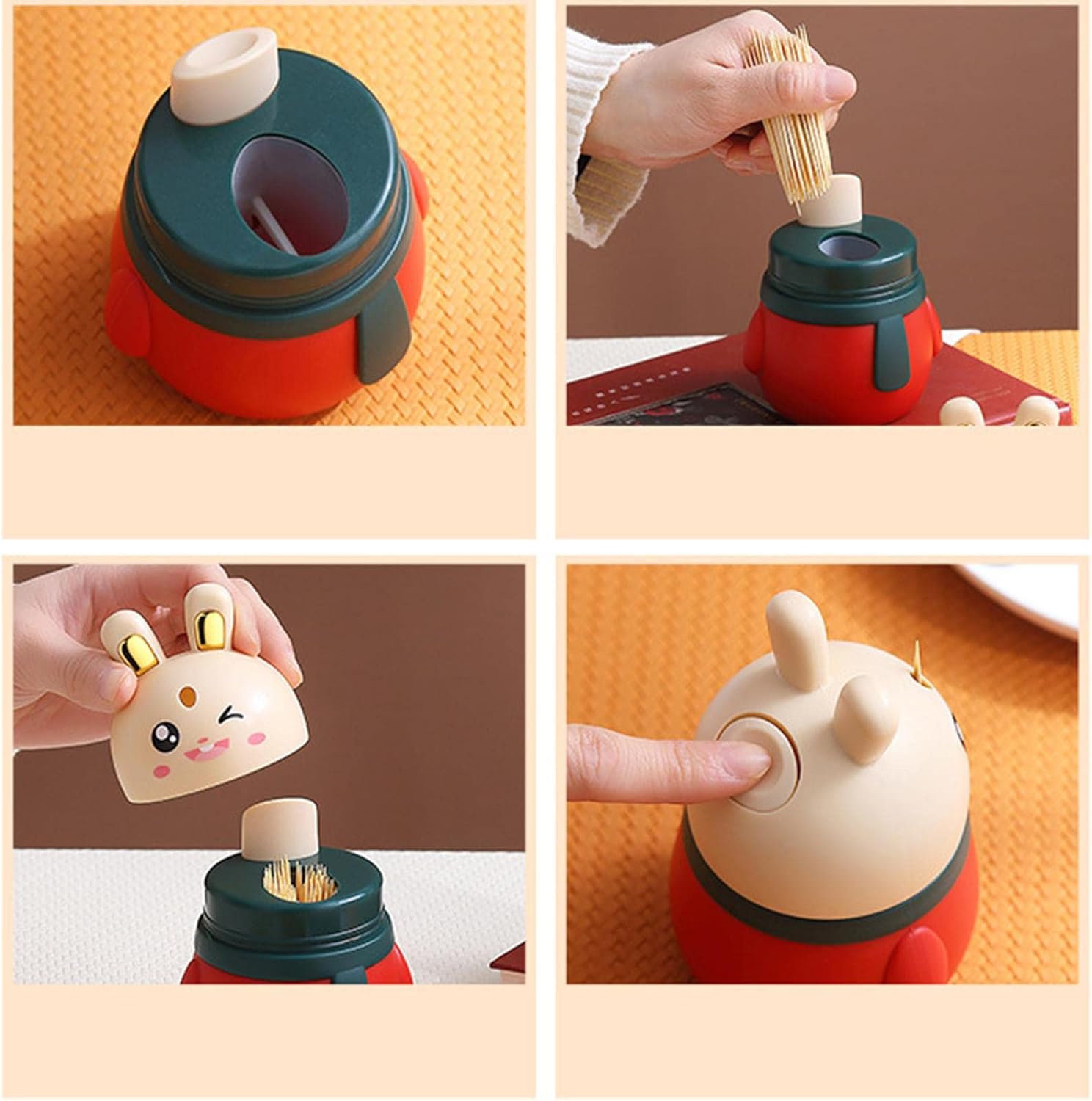 Rabbit Press Type Automatic Pop-up Tooth-Picker