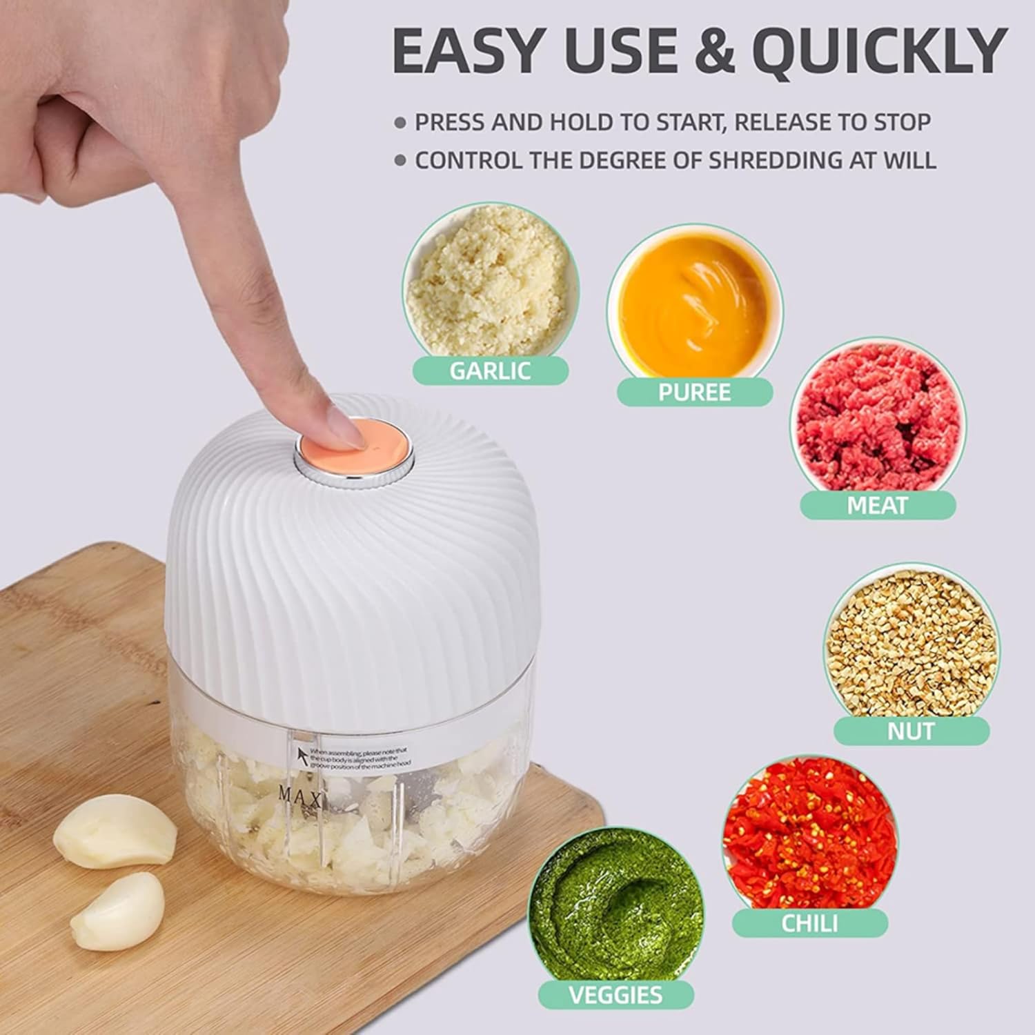 Rechargeable Portable Vegetable Grinder